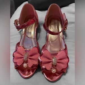 🥰 Charming Pink Bow Kids Heels